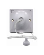 Hager WMCS3PF Sollysta 10A Ceiling Switch TP Marked Fan White