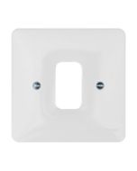 Hager WMGP1 Sollysta 1 Gang Grid Plate White