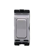 Hager WMGS13L Sollysta Grid Switch 2 Way & Centre Off Latching Module c/w White Insert
