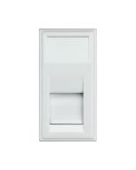 Hager WMMBTS Sollysta 1 Gang BT Telephone Secondary Euro Module White