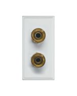 Hager WMMSP Sollysta Module Speaker Terminal Posts Euro White