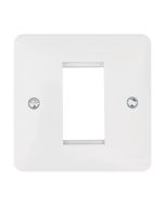 Hager WMP1EU Sollysta Grid 1 Gang Euro Plate Module White