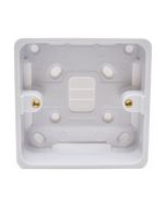 Hager WMPB1/28 Sollysta 1 Gang 28mm Surface Pattress Back Box White