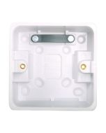 Hager WMPB1/46 Sollysta 1 Gang 46mm Surface Pattress Back Box White