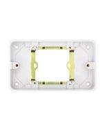 Hager WMPB2/20 Sollysta 1-2 Gang 20mm Conversion Frame White