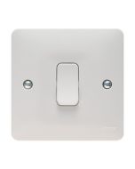 Hager WMPS16 Sollysta 1 Gang 10AX Intermediate Switch White