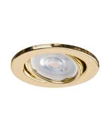Red Arrow HS/TB Hoop GU10 Tilt Downlight Brass Steel