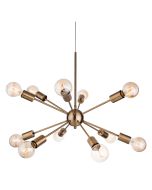 Firstlight 3711AB Alfa Pendant 12xE27 Luminaire 40W 760x520x1300mm Antique Brass
