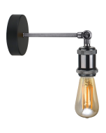 BELL 10320 Retro Vintage ES Wall Light 240V Gunmetal Black