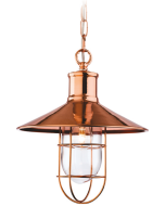 Firstlight 2306CP Crescent Pendant E14 Luminaire 40W Copper