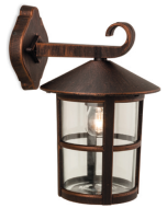 Firstlight 2356BZ Stratford Wall Downlight E27 IP44 Lantern 60W Bronze Die Cast Aluminium