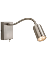 Firstlight 3454BS Orion 3xWhite LEDs Switched Flexi Wall Light 4W 240lm 170mm Brass