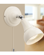 Firstlight 3464CR Country Wall Switched c/w GU10 Spotlight 50W Cream