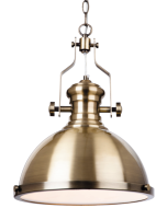Firstlight 5909AB Albion E27 Pendant 60W Antique Brass