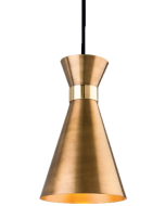 Firstlight 7680AG Ohio E27 Pendant 42W Antique Gold