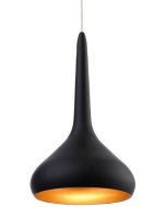 Firstlight 8613BK Bar 18 x White LEDs Inside Pendant 8W Black