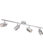 Firstlight 9080CH Atlantic Bar GU10 IP44 Ceiling Fitting 4x35W 735x145mm Chrome