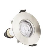 Integral ILDLFR70D002-4 Evofire Fire Rated Downlight 70Mm Cutout 4Pack IP65 Satin Nickel Round +Gu10 Holder Integral