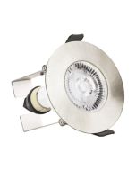 Integral ILDLFR70D004-3 Evofire Fire Rated Downlight 70Mm Cutout 3Pack IP65 Satin Nickel Round +Gu10 Holder & Insulation Guard Integral