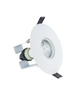 Integral ILDLFR70D013 Evofire Fire Rated Downlight 70-100Mm Cutout IP65 White Round +Gu10 Holder & Insulation Guard Integral