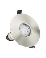 Integral ILDLFR70D016 Evofire Fire Rated Downlight 70-100Mm Cutout IP65 Satin Nickel Round +Gu10 Holder Integral