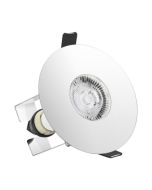 Integral ILDLFR70D020 Evofire Fire Rated Downlight 70-100Mm Cutout IP65 Polished Chrome Round +Gu10 Holder & Insulation Guard Integral