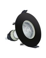 Integral ILDLFR70D028 Evofire Fire Rated Downlight 70Mm Cutout IP65 Black Round +Gu10 Holder Integral