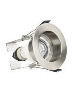 Integral ILDLFR70E004 Evofire Fire Rated Downlight 70Mm Cutout IP65 Satin Nickel Recessed +Gu10 Holder & Insulation Guard Integral