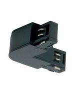 JCC JC88108BLK Mainline 3 Circuit Track 'L' Connector Left Side Earth Black