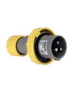 Lewden 710124 Multimax 2P+E 16A 110V IP67 Industrial Plug Yellow