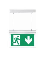 Lumineux 421304 Fontburn Emergency Hanging Exit Sign 3W 6000K White