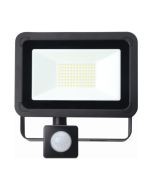 Lumineux 430020-PIR Lifford Floodlight AC 50W 4000K Black PIR