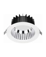 Lumineux 430204 Eyebrook LED Dome Downlight 16W 3CCT Semi-Specular 80D 6" White