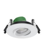 Lumineux 430860 Avon Pro 4W & 6W Fire Rated 360° Gimbal Downlight 4CCT White