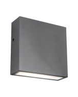 Lutec 5104004001 Gemini Xf IP54 Integrated LED Wall Light Stainless Steel 800lm 4000K