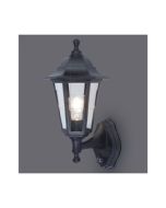 Lutec 5112606346 Coastal PIR IP44 E27 Wall Light Black