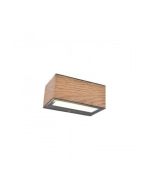 Lutec 5189135118 Gemini Outdoor LED Wall Up & Down 1 Light Wood Look