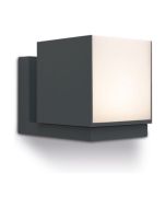 Lutec 5193803012 Cuba IP54 Integrated LED Wall Light Matt Black 600lm 3000K