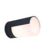 Lutec 5198104012 Cyra IP54 Integrated LED Wall Light Matt Black 500lm 3000K