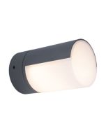 Lutec 5198104118 Cyra IP54 Integrated LED Wall Light With Adjustable Head Dark Grey 500lm 3000K