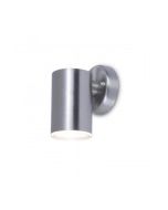 Lutec 5510903001 Grange IP44 Integrated LED Wall Light Stainless Steel 380lm 3000K