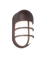 Lutec 6383001445 Bullo IP54 Integrated LED Ceiling Light Rust Brown 700lm 3000K