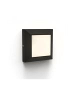 Lutec 6402105012 Helena Square Frame Outdoor LED Wall/Recess 1 Light Black