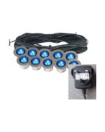 Lutec 6446310001 Twilight IP67 30Mm White Round LED Deck Light Stainless Steel 90lm 4000K