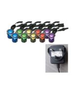 Lutec 6446611001 Twilight IP67 45Mm Rgb Colour Change Round LED Deck Light Stainless Steel 180lm 4000K