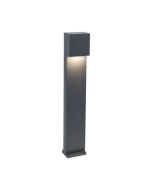 Lutec 7104001118 Gemini Xf IP54 Integrated LED Bollard Light Dark Grey 800lm 4000K