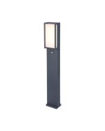 Lutec 7193004118 Qubo IP54 Integrated LED Bollard Light Dark Grey 1150lm 3000K