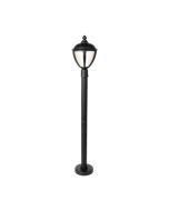 Lutec 7260311012 Unite IP44 Integrated LED Bollard Light Black 330lm 3000K