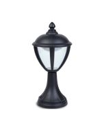 Lutec 7260401012 Unite IP44 Integrated LED Bollard Light Black 330lm 3000K