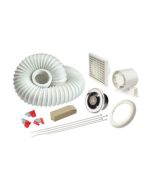 Manrose Showerlite Fan Kit Timer LED 100mm 3W